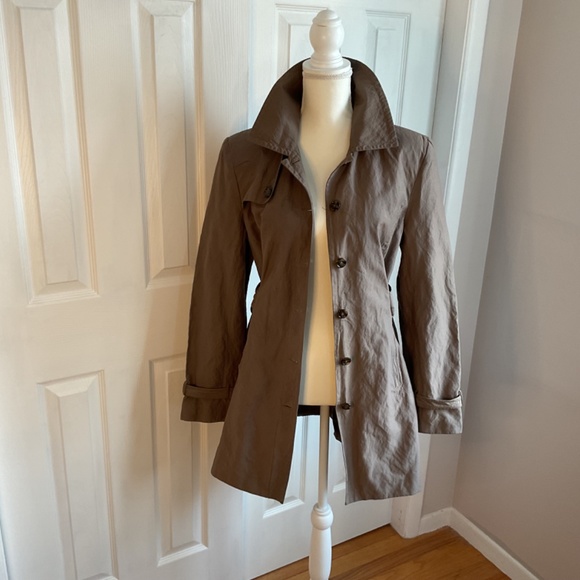 Women’s Style & Co. Light Weight Trench Coat, SZ L - Picture 4 of 14